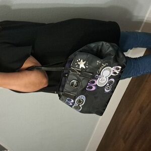 Coach Signature Optic Graffiti Kisslock Tote RARE PIECE